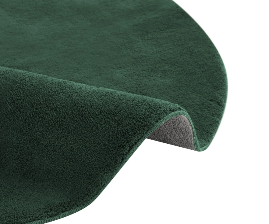 Tectake Soft Zone Rond Vloerkleed Ø 120 cm – Groen – Extra Zacht en Wasbaar