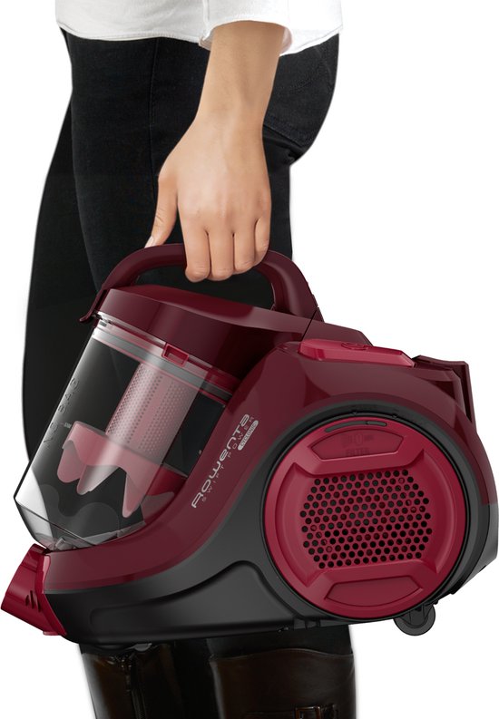 Rowenta Swift Power Cyclonic - Compacte stofzuiger zonder zak - 900W - Bordeaux Rood