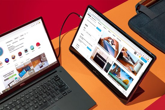 Mobile Pixels - OLED - Glance Plus - 15,6 inch draagbare monitor met flipcase