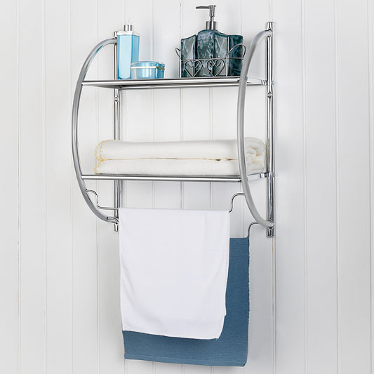 Coast Handdoekrek - MET planken - Metaal - 45 x 25,5 x 55 cm