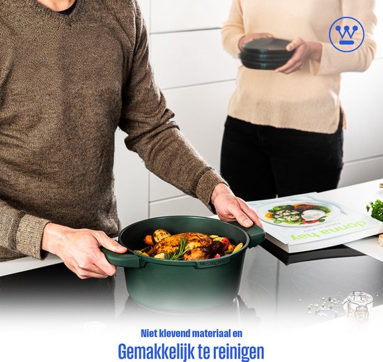 Westinghouse Performance Braadpan – Ø24 cm – Inductie Pan – Inclusief Deksel – Groen