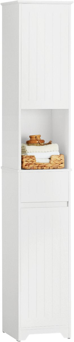 SoBuy Badkamer kast - 30 x 30 x 170 cm - wit