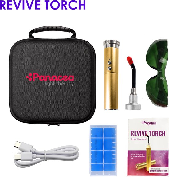 Panacea Red Light Therapy ReviveTorch Draagbare Roodlichtherapie Lamp