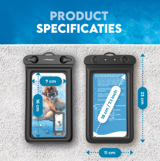 Travelly Waterdichte Telefoonhoesjes - Set van 2