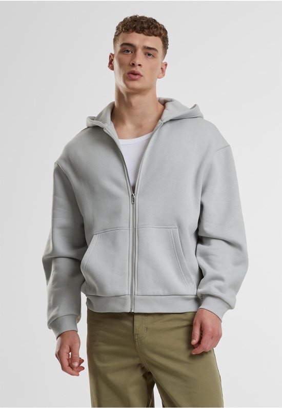 Urban Classics - Fluffy Vest met capuchon - S - Grijs