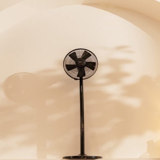 Cecotec 05875, Huishoudelijke ventilator met bladen, Zwart, Vloer, Tafel, 60°, Knoppen, 7 uur