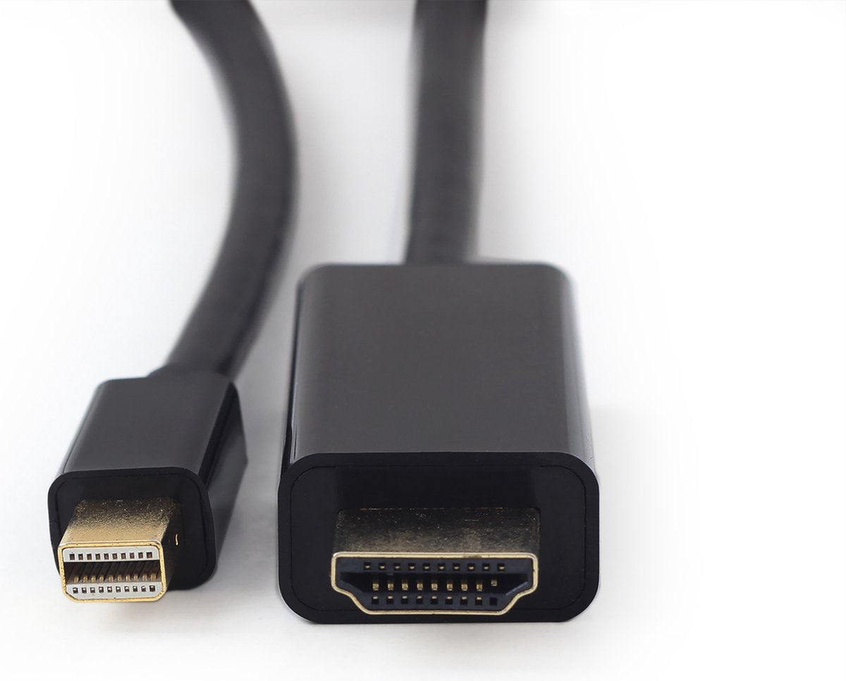 Gembird Mini DisplayPort naar HDMI Kabel - 1,8 Meter - 4K Ondersteuning - Zwart