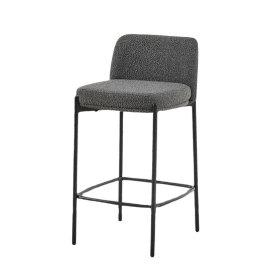 Rousseau Barstoel Ella - Set van 2 - H85 x B37 x D42 cm - Grijs
