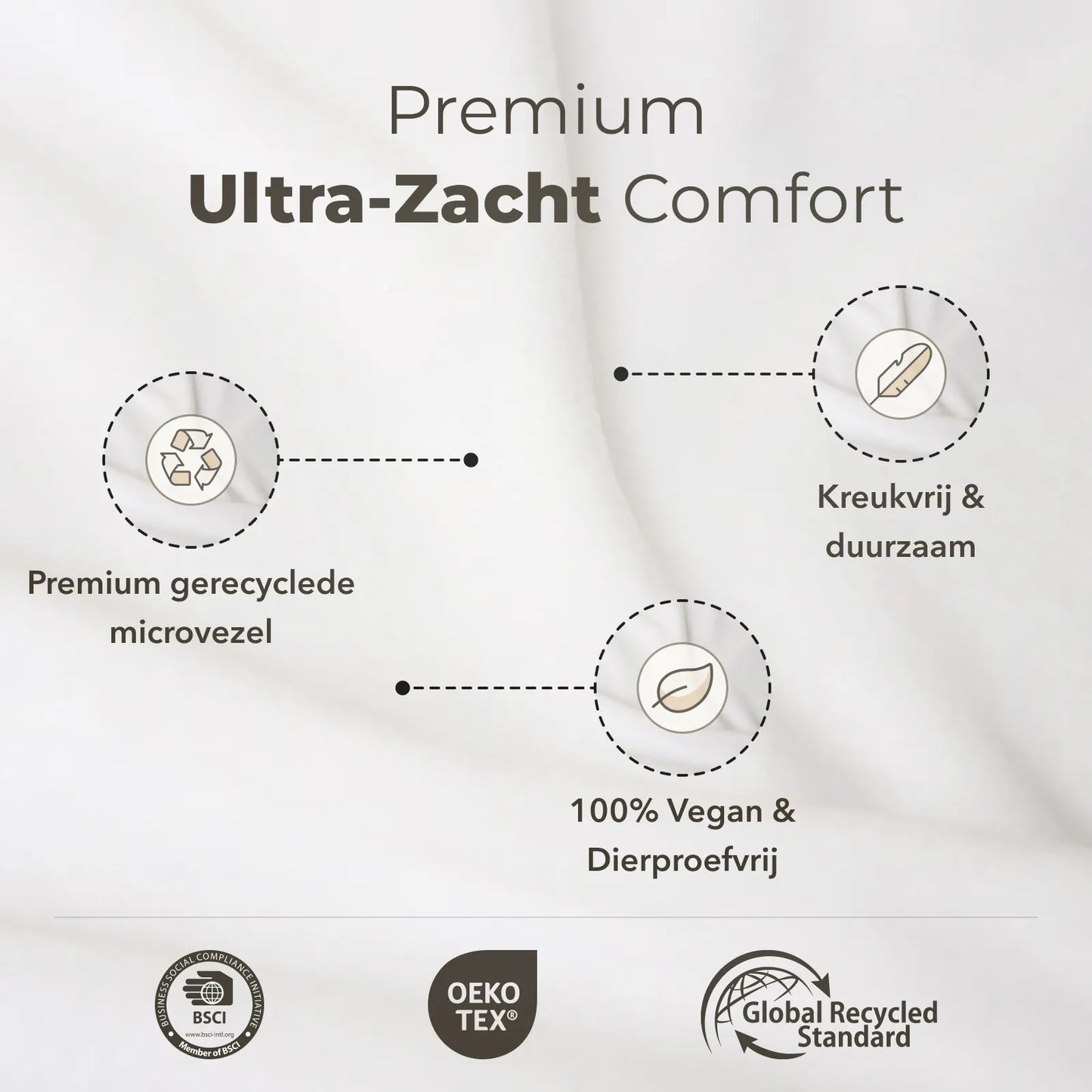 Sjumo – Silky Smooth Hoeslaken – 180x200/210 cm – Fresh White Katoen-Satijn – Hoogwaardige Glans & Zijdezacht – Antiallergisch & Ademend – Luxe Hotelkwaliteit Comfort