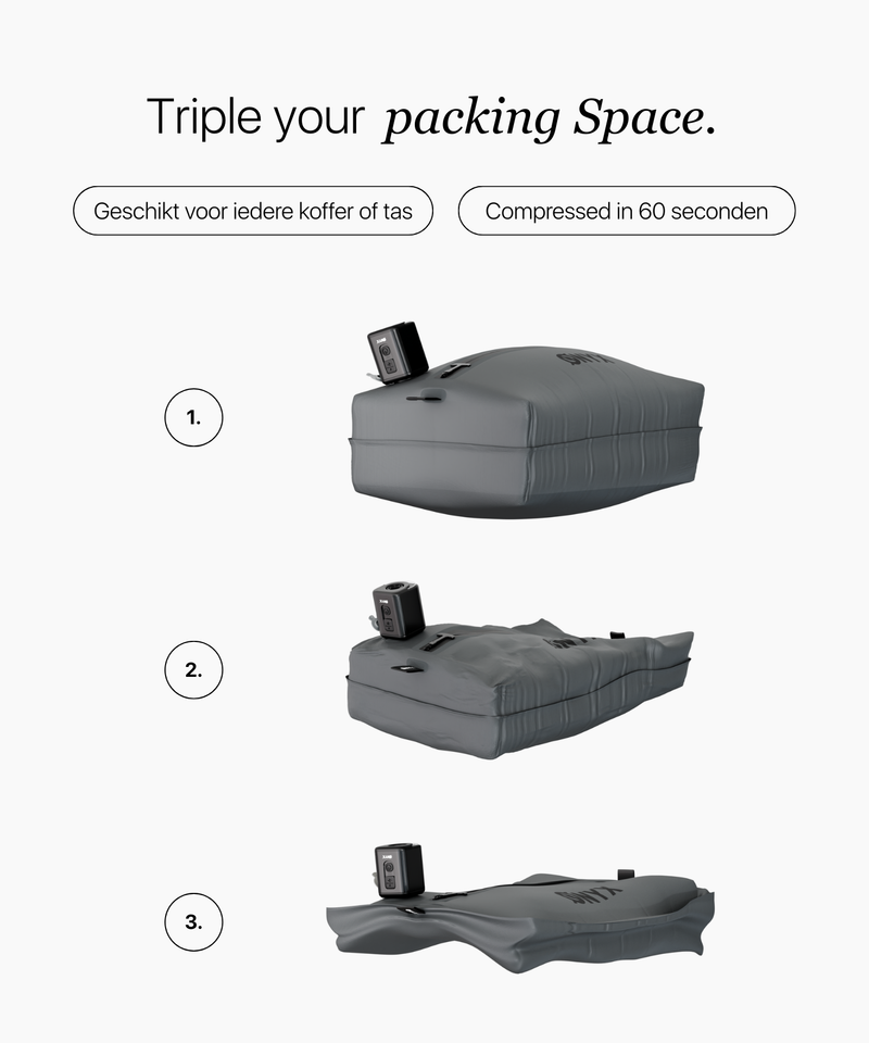 Aircube™ Vacuum Packing Cube bundel