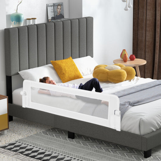 COAST 60-inch Opvouwbare Bedhek - Verstelbaar Veiligheidsriem - Wit