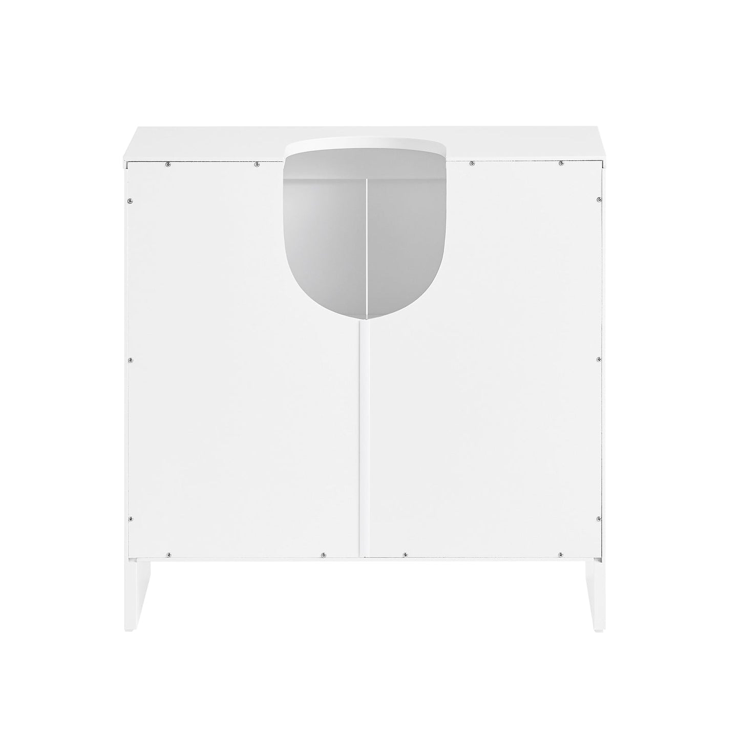 SoBuy BZR157-W Wastafelonderkast Badkamerkast Onderkast Badkamermeubel - Wit - 60 x 61 x 30 cm