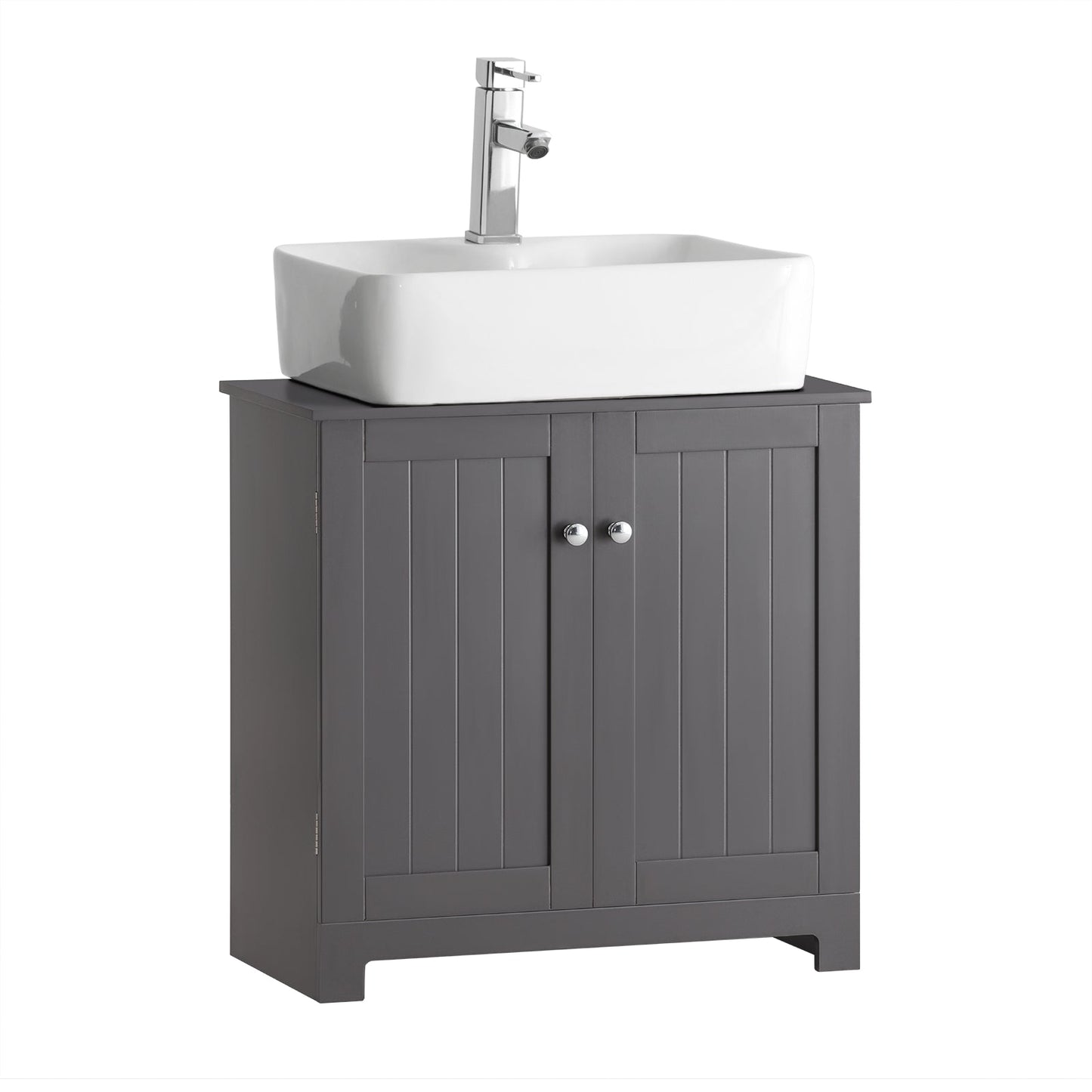 SoBuy 2-Laags opbergkast - 60 X 29 X 60cm - Grijs