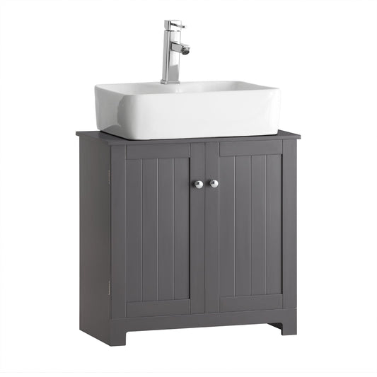 SoBuy 2-Laags opbergkast - 60 X 29 X 60cm - Grijs