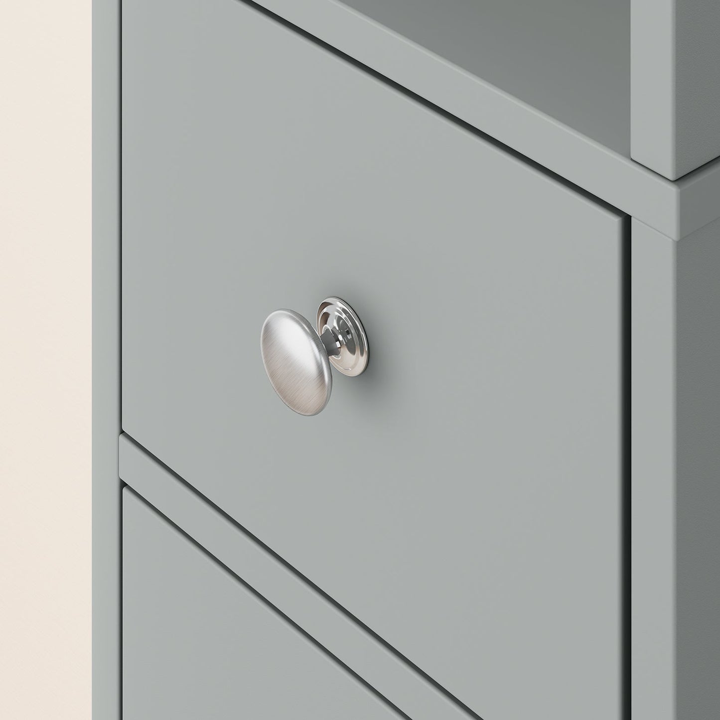 SoBuy BZR34-II-HG Hoge Badkamerkast - Smal Vrijstaand Badkamermeubel - Waterbestendig MDF - 20x20x180 cm - Grijs