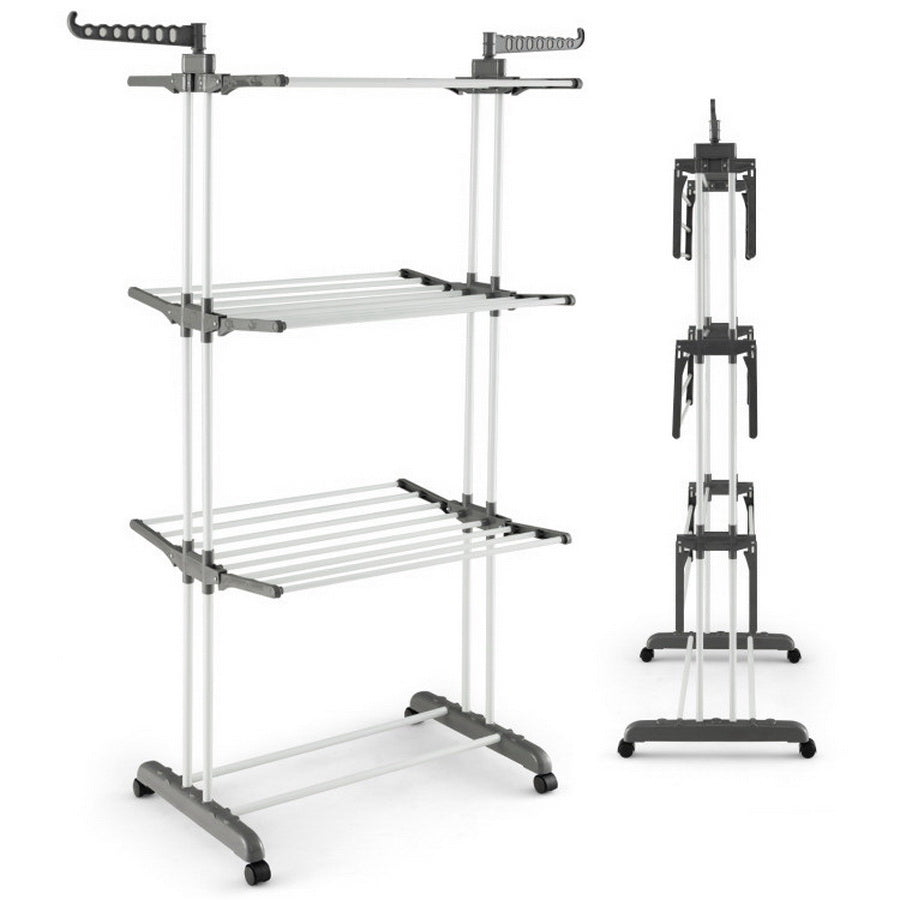 Coast Kledingrek - Verstelbaar - Aluminium - 67 x 56 x 193 cm - Zilver