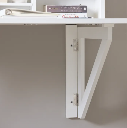 SoBuy Bureau Opklapbaar - Wandmontage - Max. 48 kg - 90 x 78 x 60 cm - Wit