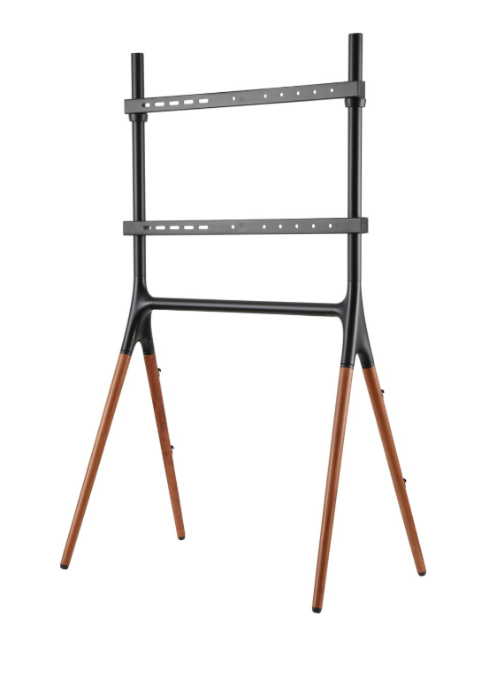 VDD Gaming - Tv beeldscherm vloerstandaard statief - tot 70 inch - 80 x 50 x 138 cm - Bruin/Zwart