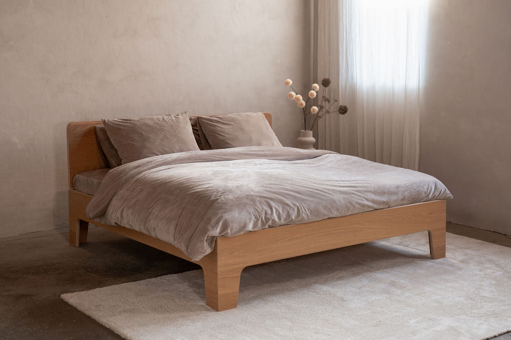 Sjumo Dekbedovertrek - Duvet - Cover Set -240x220 cm - Taupe