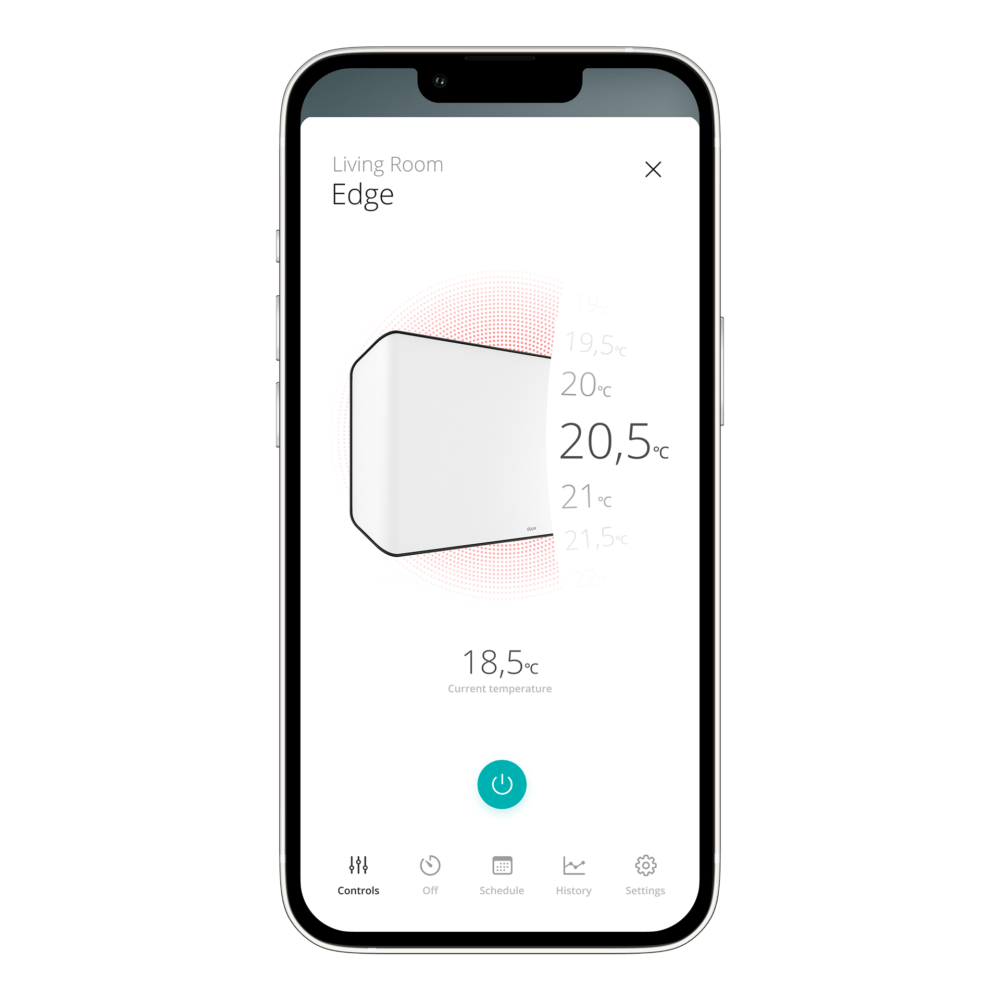 Duux Edge 2000 Smart Convector Kachel - Met timer & ecomodus - 2000 W - Wit