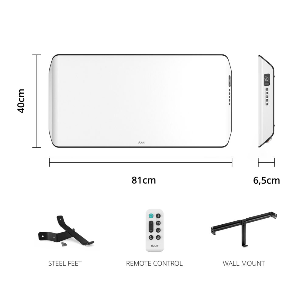 Duux Edge 2000 Smart Convector Kachel - Met timer & ecomodus - 2000 W - Wit