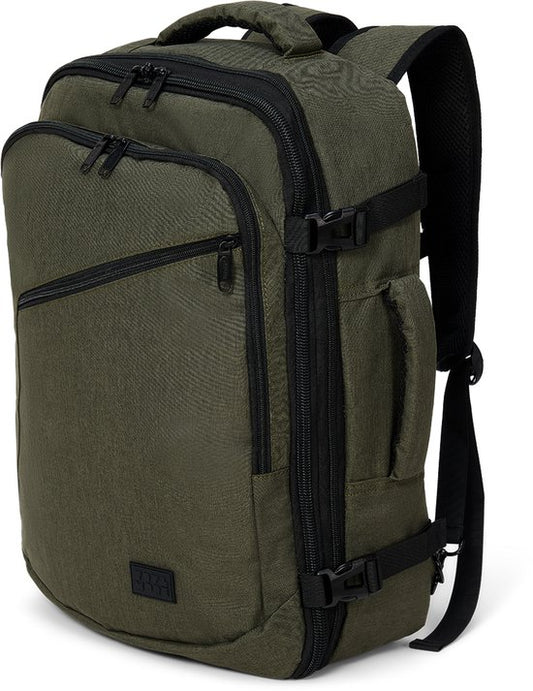 TRVLMORE Reistas - 40L Rugzak - Handbagage - Spatwaterdicht - Rugtas - Weekendtas - Dames en Heren - Groen