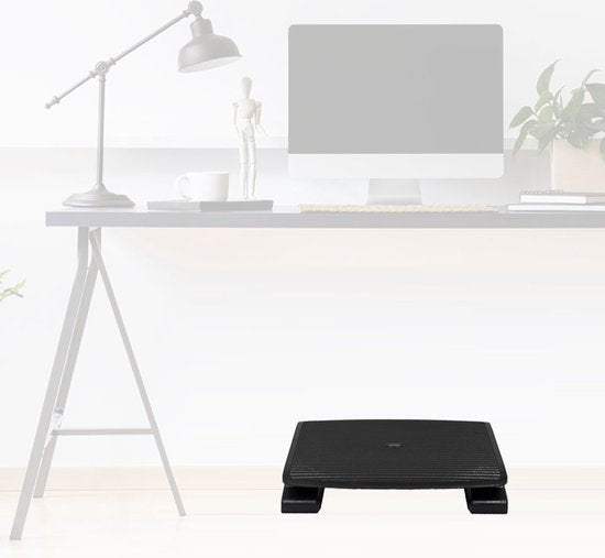 BRASQ Ergonomische Voetensteun voor Bureau - Bureau accessoires - Verstelbaar - Antislip - Voetenbankje