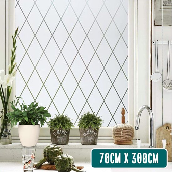 Homewell Raamfolie HR++ 70x300cm - Zonwerend & Isolerend - Statisch - Ruit