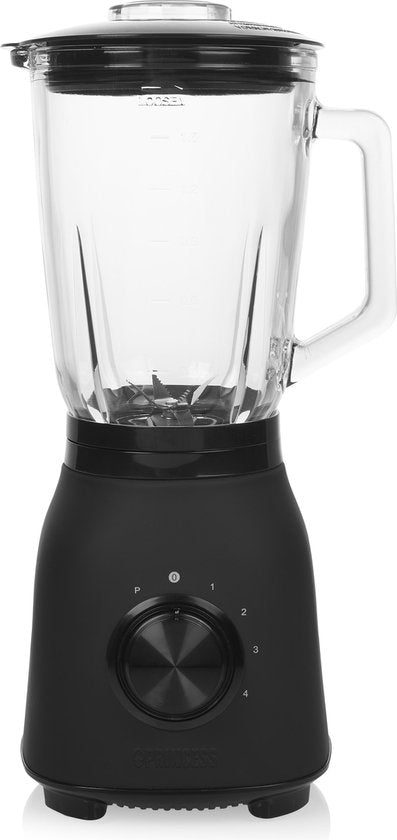 Princess 212092 Black Steel Blender 1000 – vier snelheidsinstellingen – 1.5 L