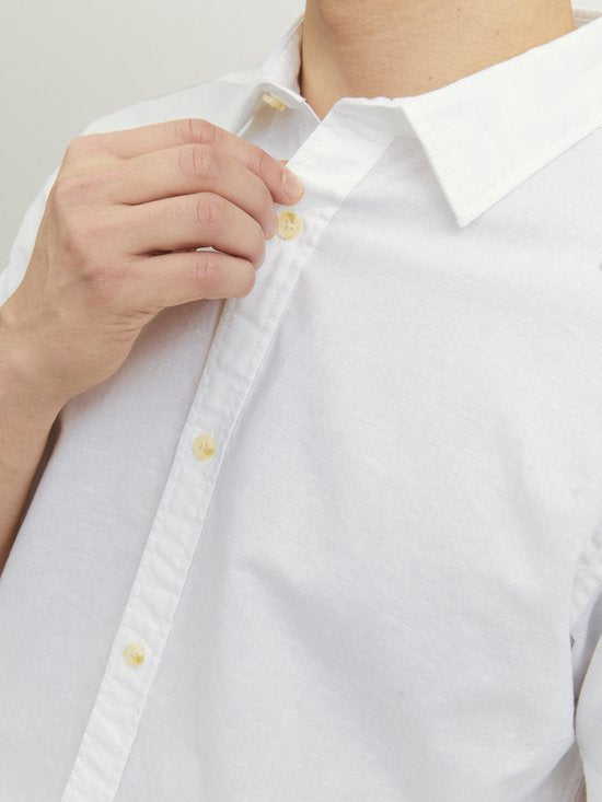 Jack & Jones Summer Shirt - Wit - XXL