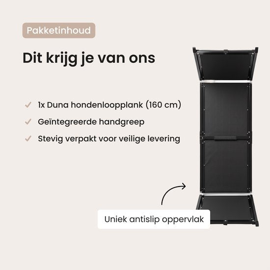 Hondenloopplank voor Auto - Hondentrap Inklapbaar - Met Antislip - 160 cm