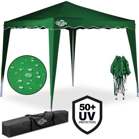 Casaria Partytent - Paviljoen - EasyUp - Opvouwbaar - Met draagtas - 300x300 cm - Groen