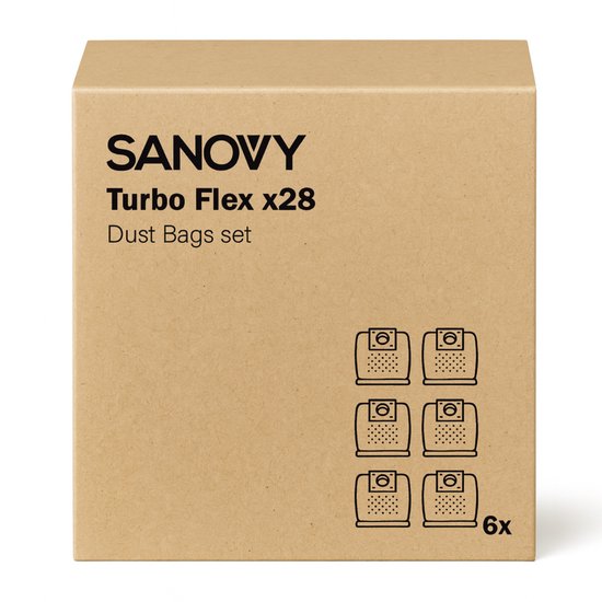 Sanovy Zakken voor AutoDock X28 Leegstation - 6 Stuks