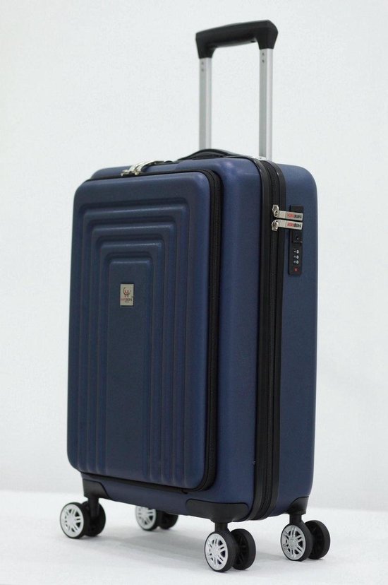 Herzberg Handbagagekoffer - Robuust - Blauw