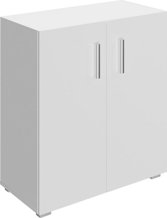 Casaria Boekenkast Vela - 2 Vakken Verstelbaar 77x60x30 cm - Wit