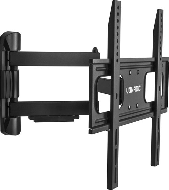 VONROC TV beugel – Draai- en kantelbaar voor 32 t/m 75 Inch – Universeel tot 50 kg. – Incl. montagemateriaal
