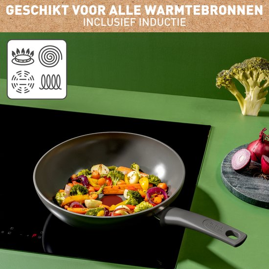 Tefal Renewal Keramische wokpan 28 cm