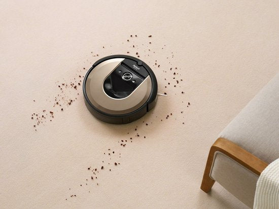 iRobot Roomba i6 Robotstofzuiger – Slimme Navigatie – Spraakbediening – Beige/Zwart