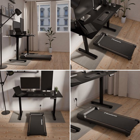 Flowsense Loopband - 1-6 km/u - Treadmill - Elektrisch - Zwart