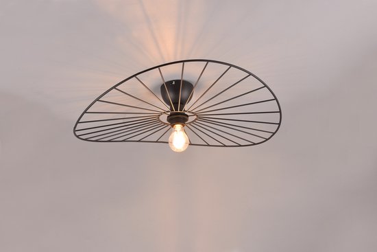 REALITY CHAPEAU - Plafondlamp - Zwart mat - excl. 1x E27 40W