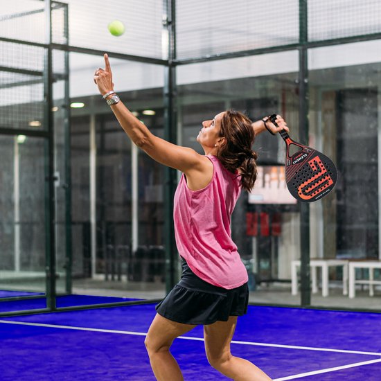 POWELL Padel Racket - Druppelvorm - 3K Carbon - incl. hoes