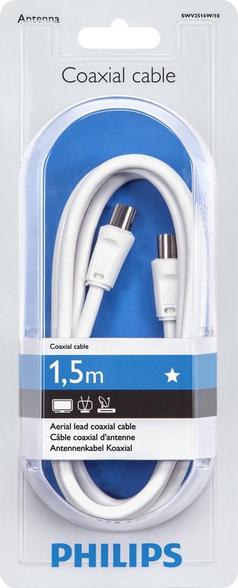 Philips PAL-coaxkabel SWV2516W