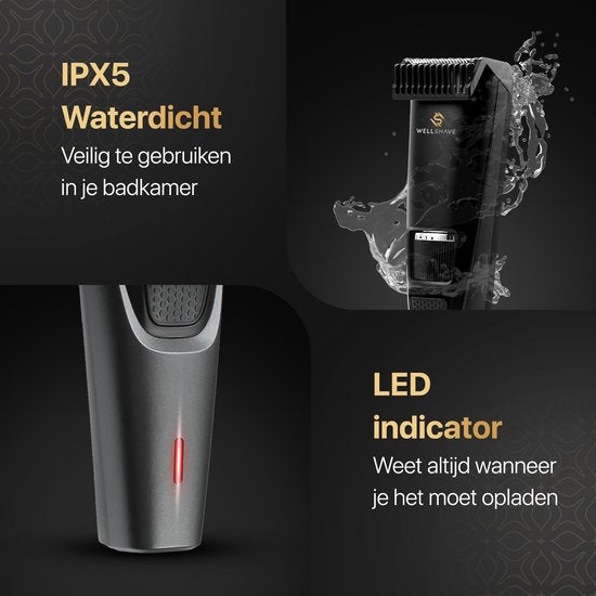 Wellshave Baardtrimmer Mannen Perfection - Trimmer voor mannen - Trimmer Baard en Lichaam - Haartrimmer mannen