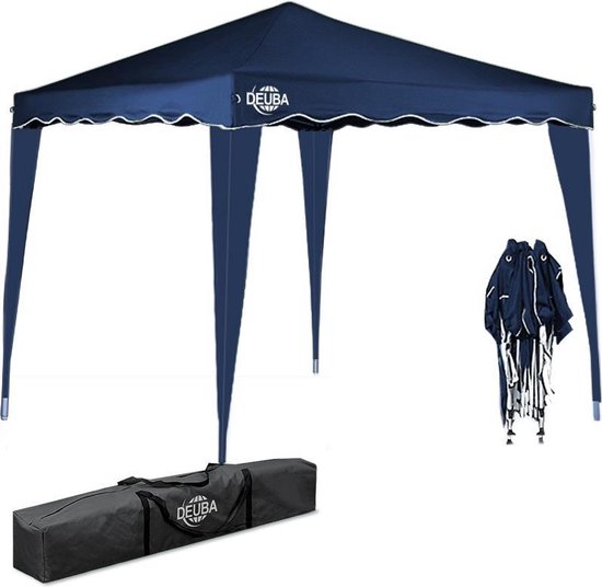 Casaria Partytent - Paviljoen - EasyUp - Opvouwbaar - Met draagtas - 300x300x250 cm - Blauw