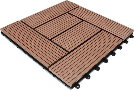 WPC Vlondertegels - Mozaïk Insteeksysteem 30x30cm - Terrakotta