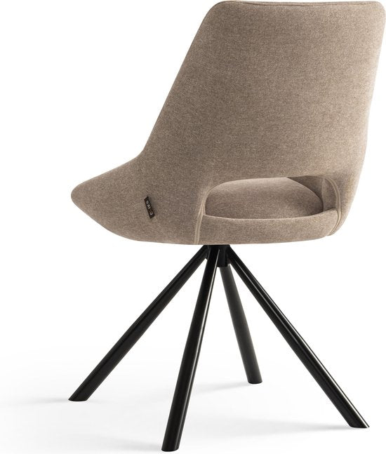 Furnihaus Eetkamerstoelen set van 2 - Tosca - Taupe - Stof
