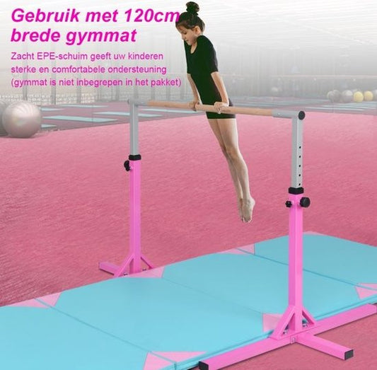 Coast Gymnastiekrek – In Hoogte Verstelbaar – max. 100 kg – 200 x 121 x 150 cm – Paars
