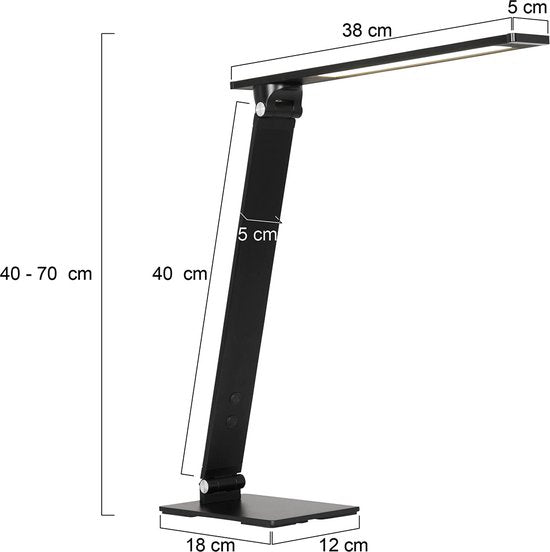 Tafellamp Steinhauer Serenade LED - Zwart