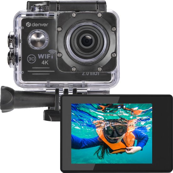 Denver Action Camera 4K - 20MP - F- 120/60/30 FPS
