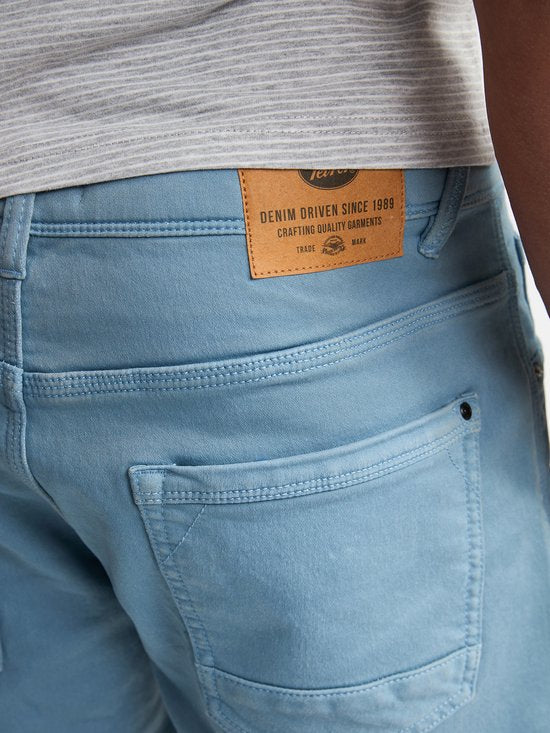 Petrol Denim Shorts - Heren - Marble Blue - Maat XL